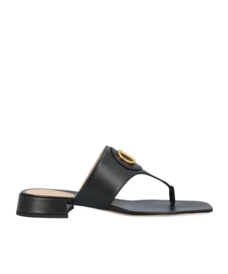 Valentino Vlogo Signature Slip-On Sandals