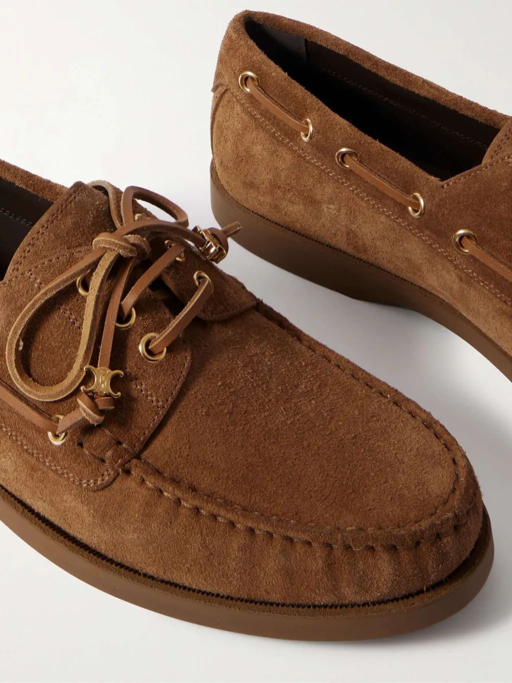 Celine Bateau In Suede Calfskin
