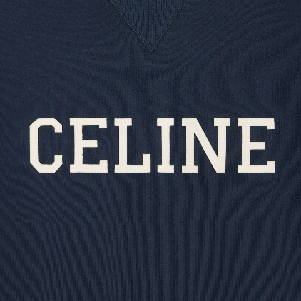 Celine Loose Sweatshirt In Cotton Fleece