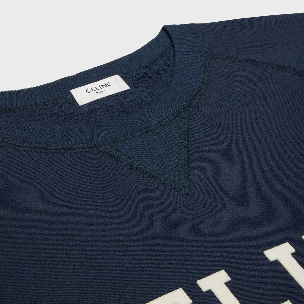 Celine Loose Sweatshirt In Cotton Fleece