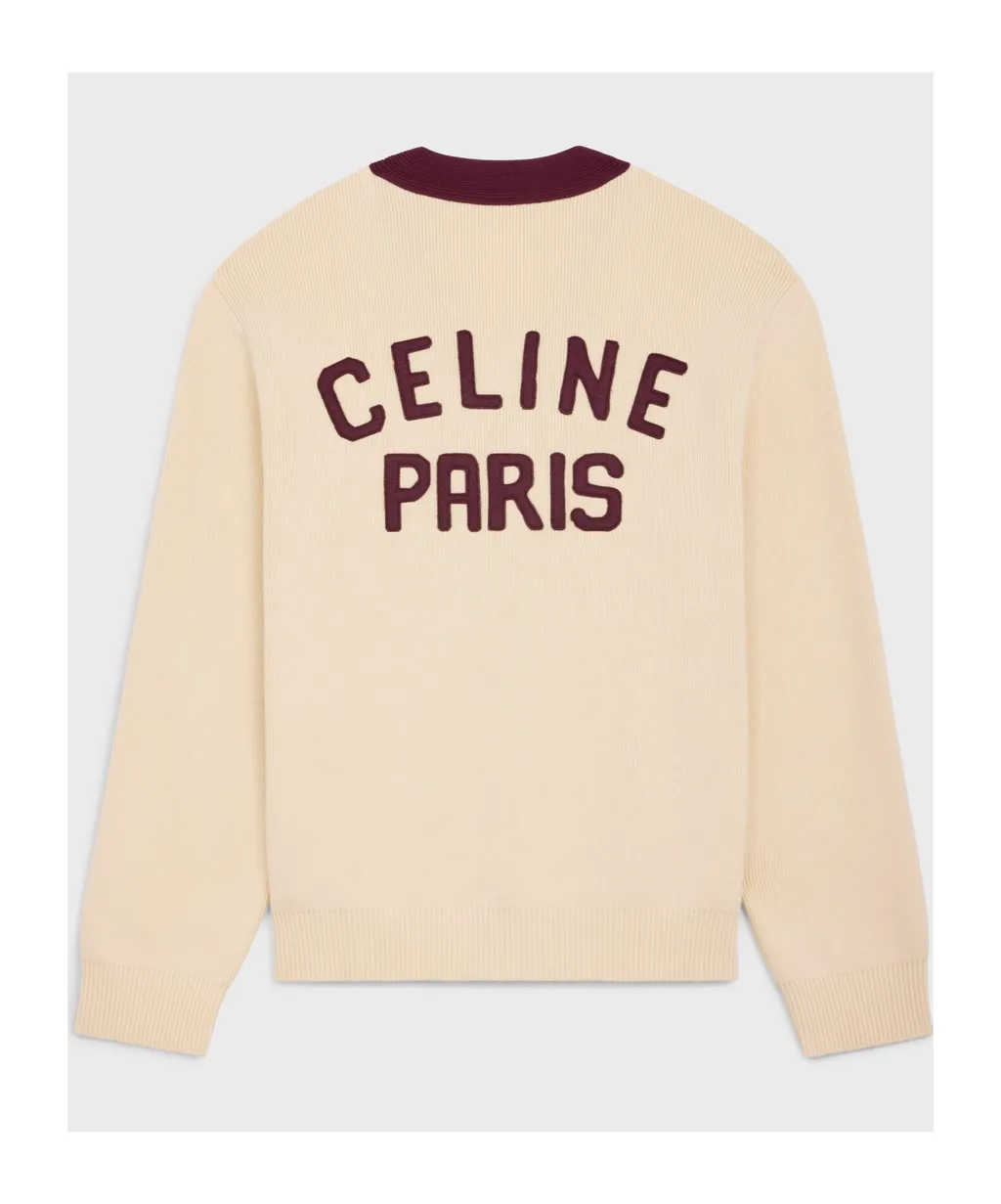 College Cardigan In Cotton