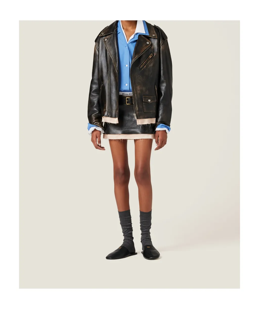 Nappa Leather Biker Jacket