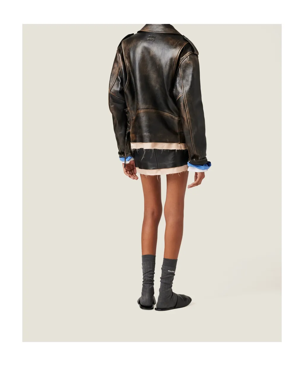Nappa Leather Biker Jacket