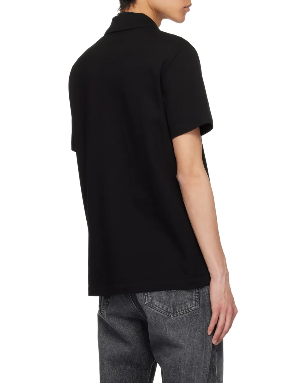 Versace Medusa-Printed Short-Sleeved Polo Shirt