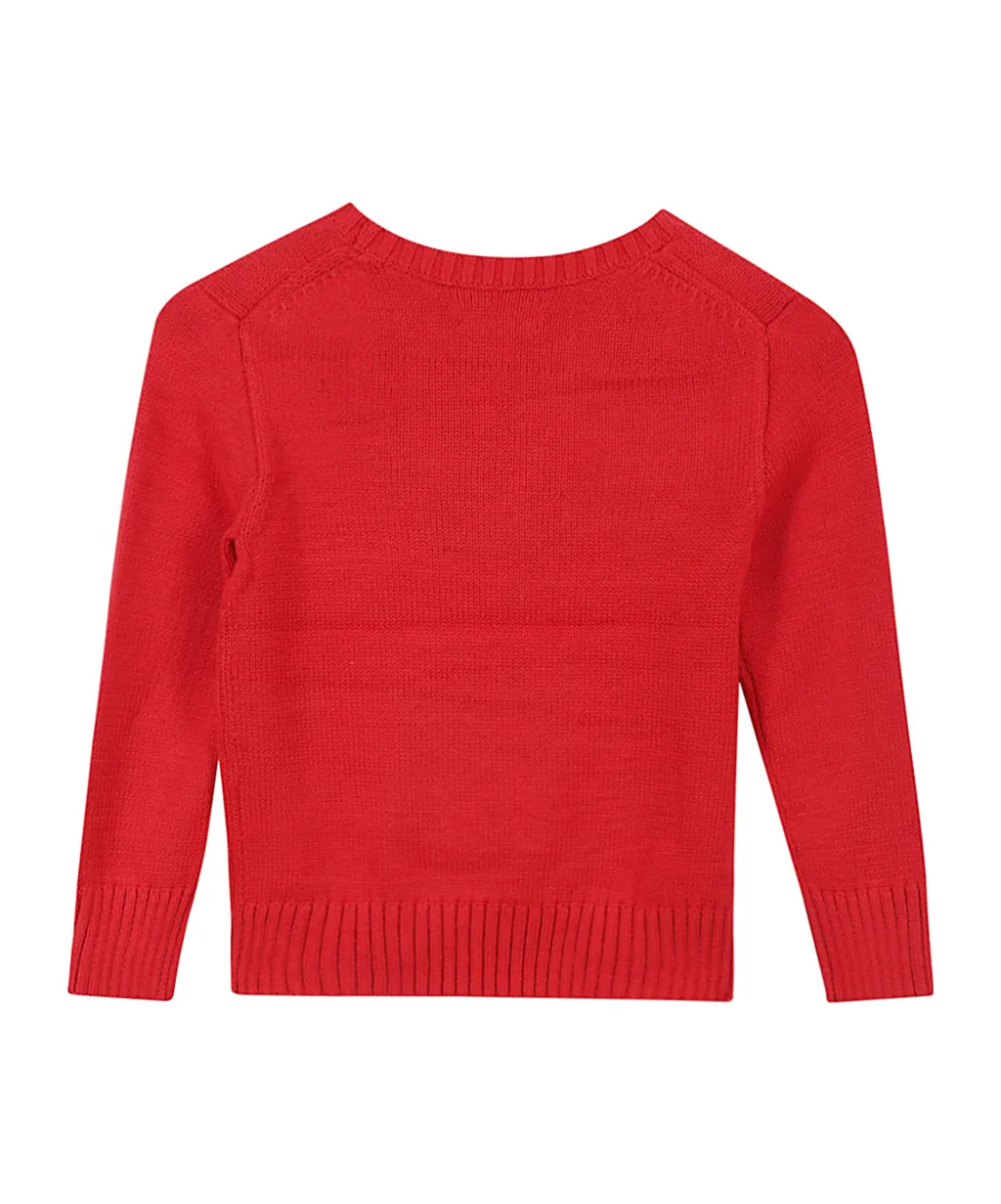 Polo Ralph Lauren Kids Bear Intarsia Crewneck Jumper