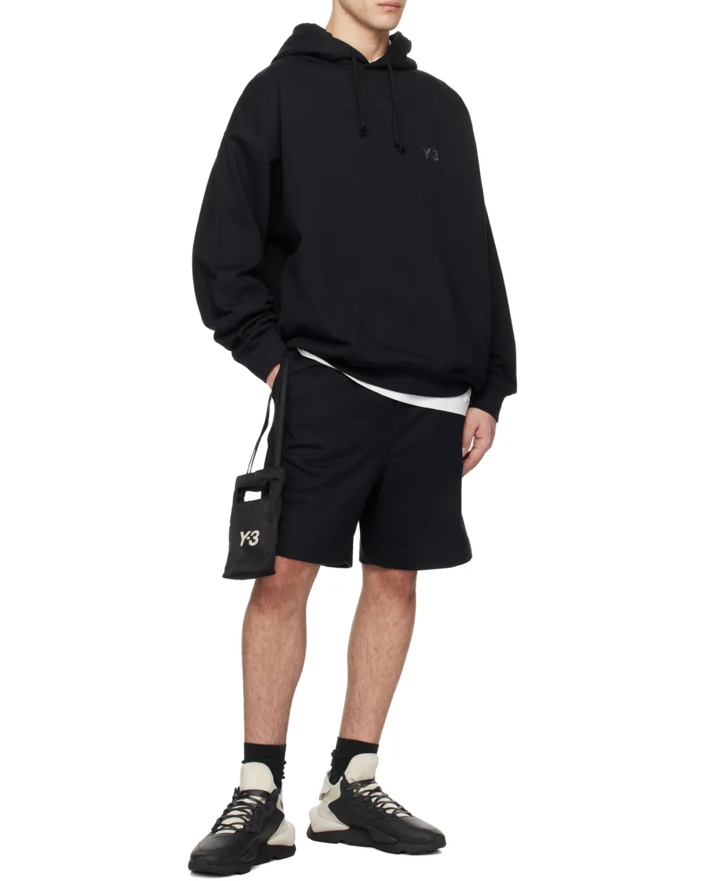 Y-3 Logo Printed Mini Tote Bag