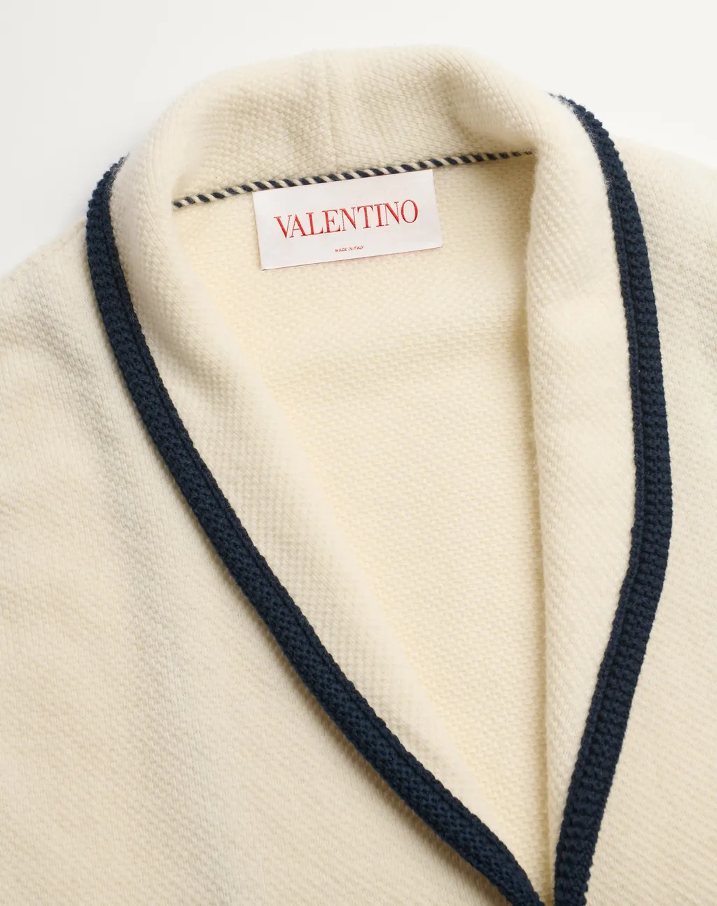 Valentino Single-Breasted Straigth Hem Cardigan