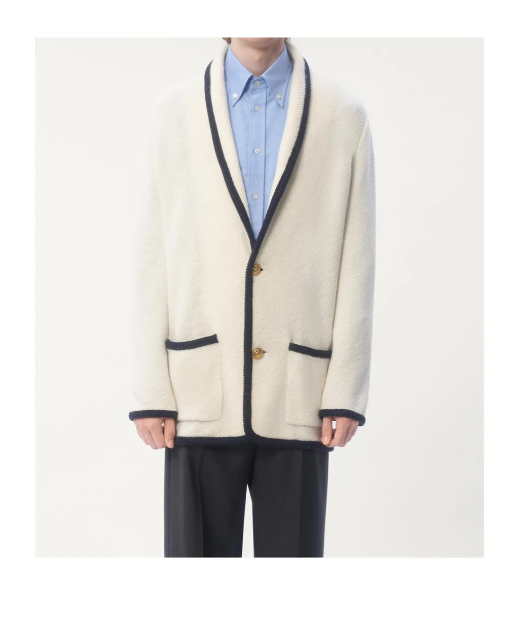 Valentino Single-Breasted Straigth Hem Cardigan
