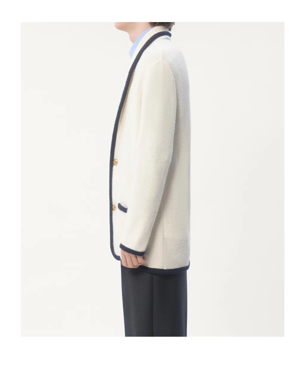 Valentino Single-Breasted Straigth Hem Cardigan