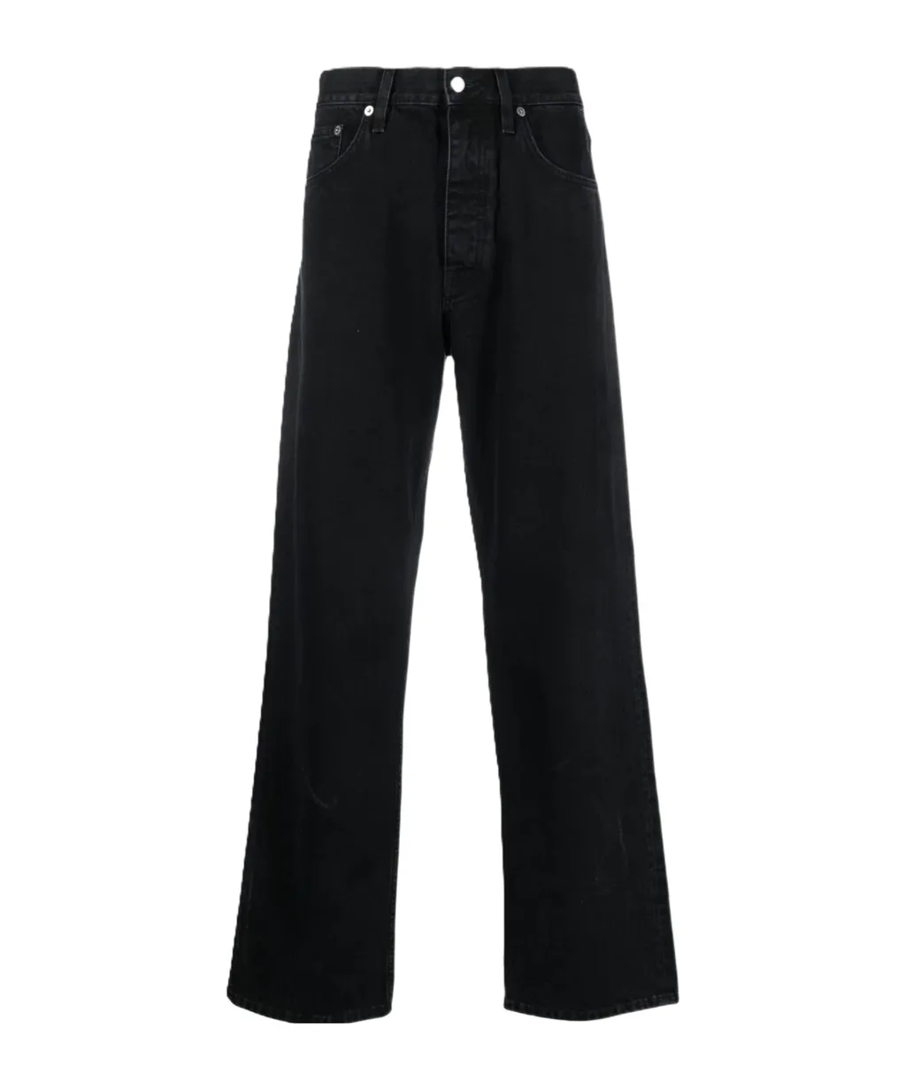 Sunflower Logo Patch Straight-Leg Jeans