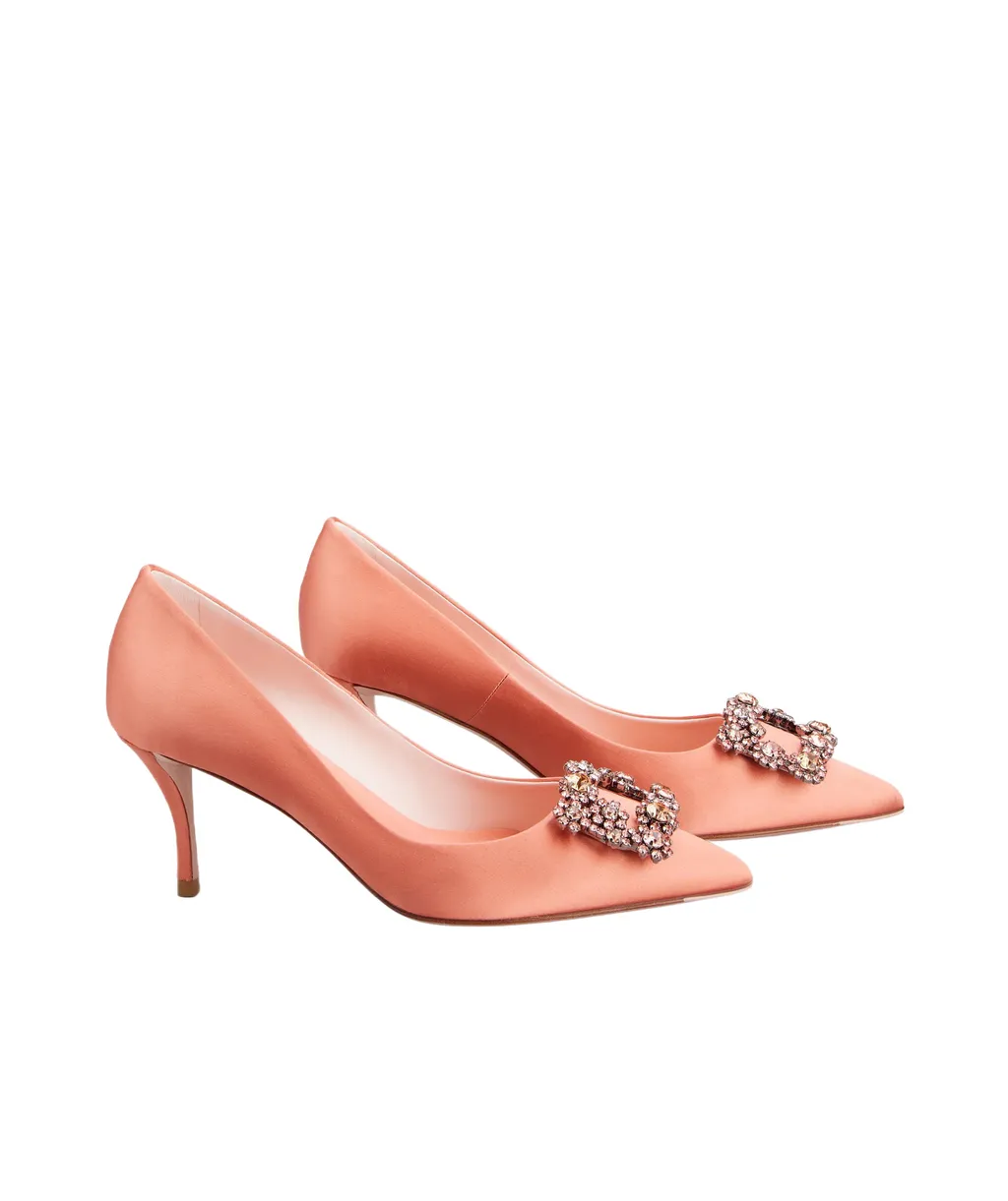 Roger Vivier Efflorescence Embellished Pointed-Toe Pumps