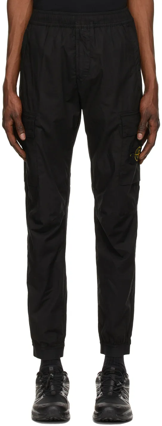 Stone Island Compass Patch Elasticated Waist Cargo Trousers