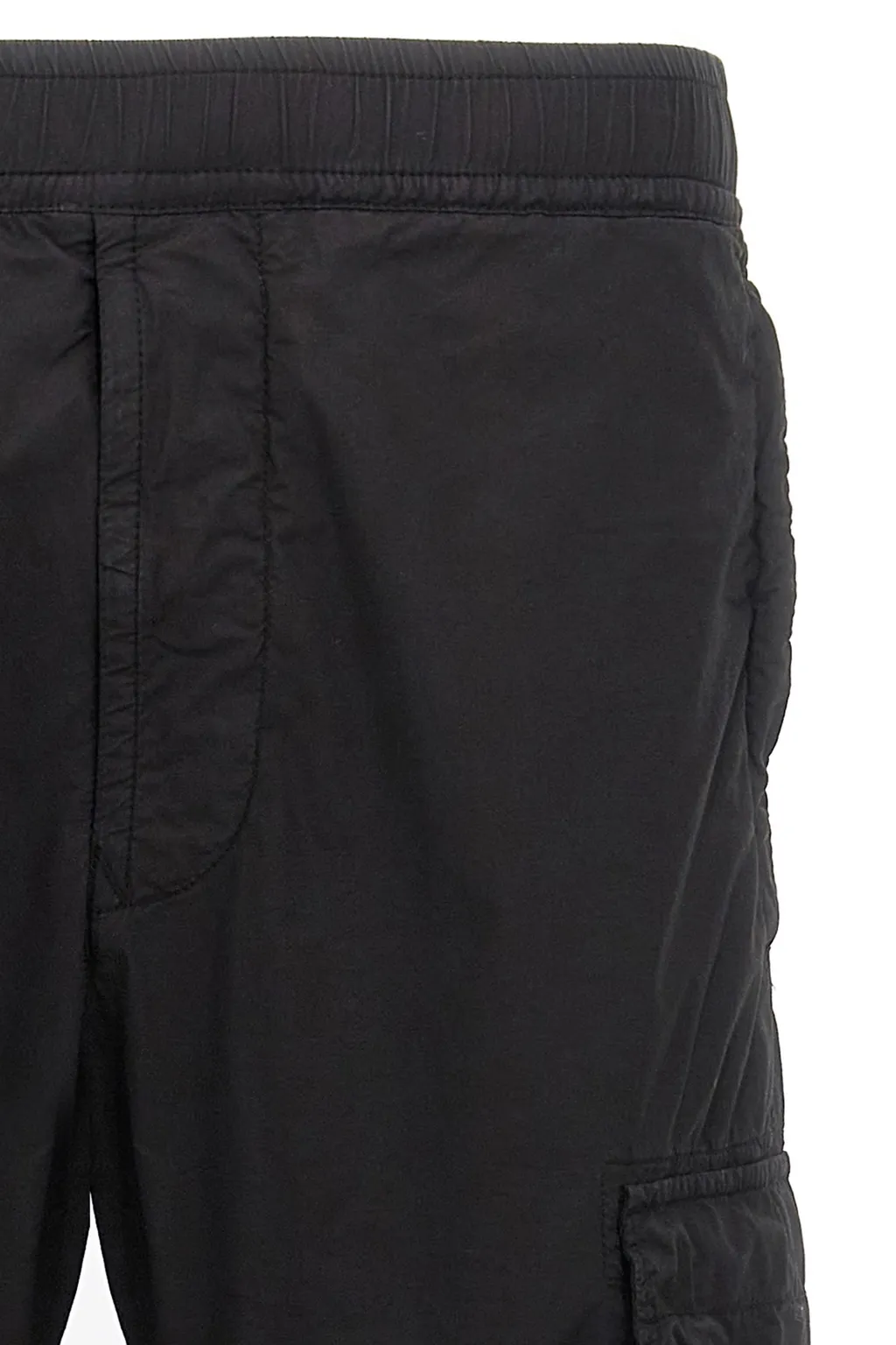 Stone Island Compass Patch Elasticated Waist Cargo Trousers