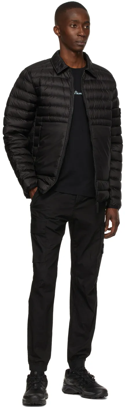 Stone Island Compass Patch Elasticated Waist Cargo Trousers