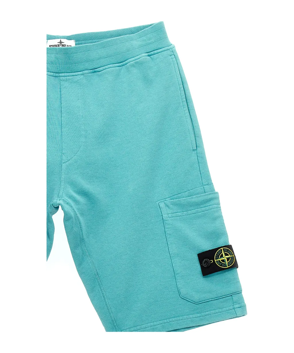 Stone Island Junior Logo Badge Bermuda Shorts