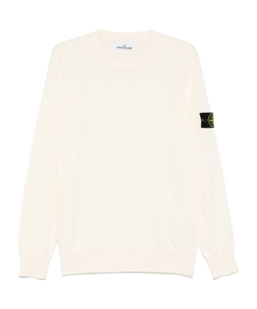 Stone Island Logo Patch Crewneck Jumper