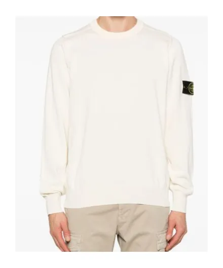 Stone Island Logo Patch Crewneck Jumper