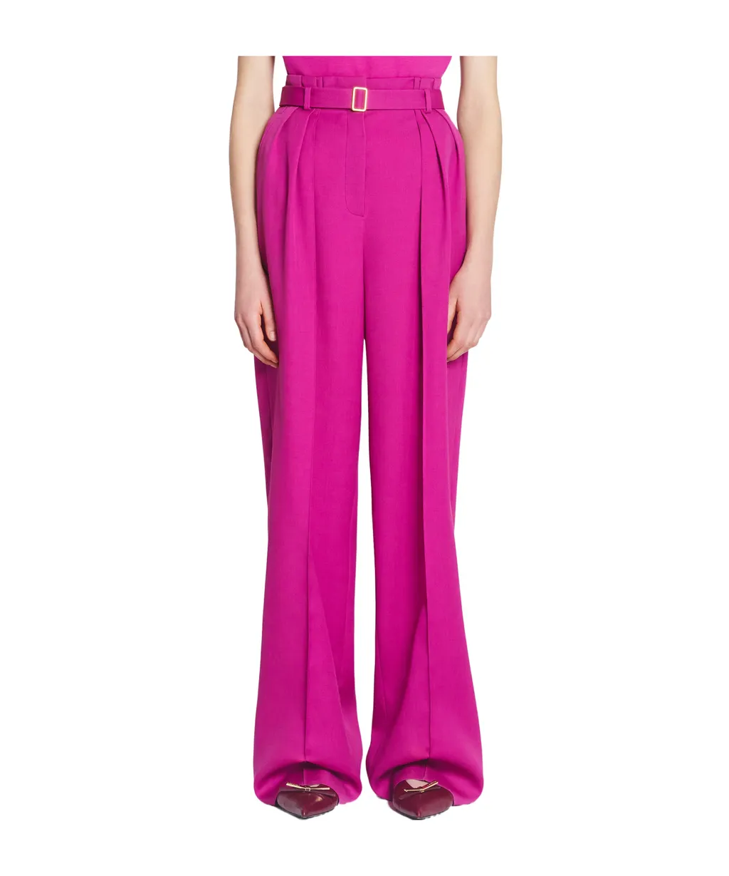 Lanvin Pleated Straight Leg Trousers