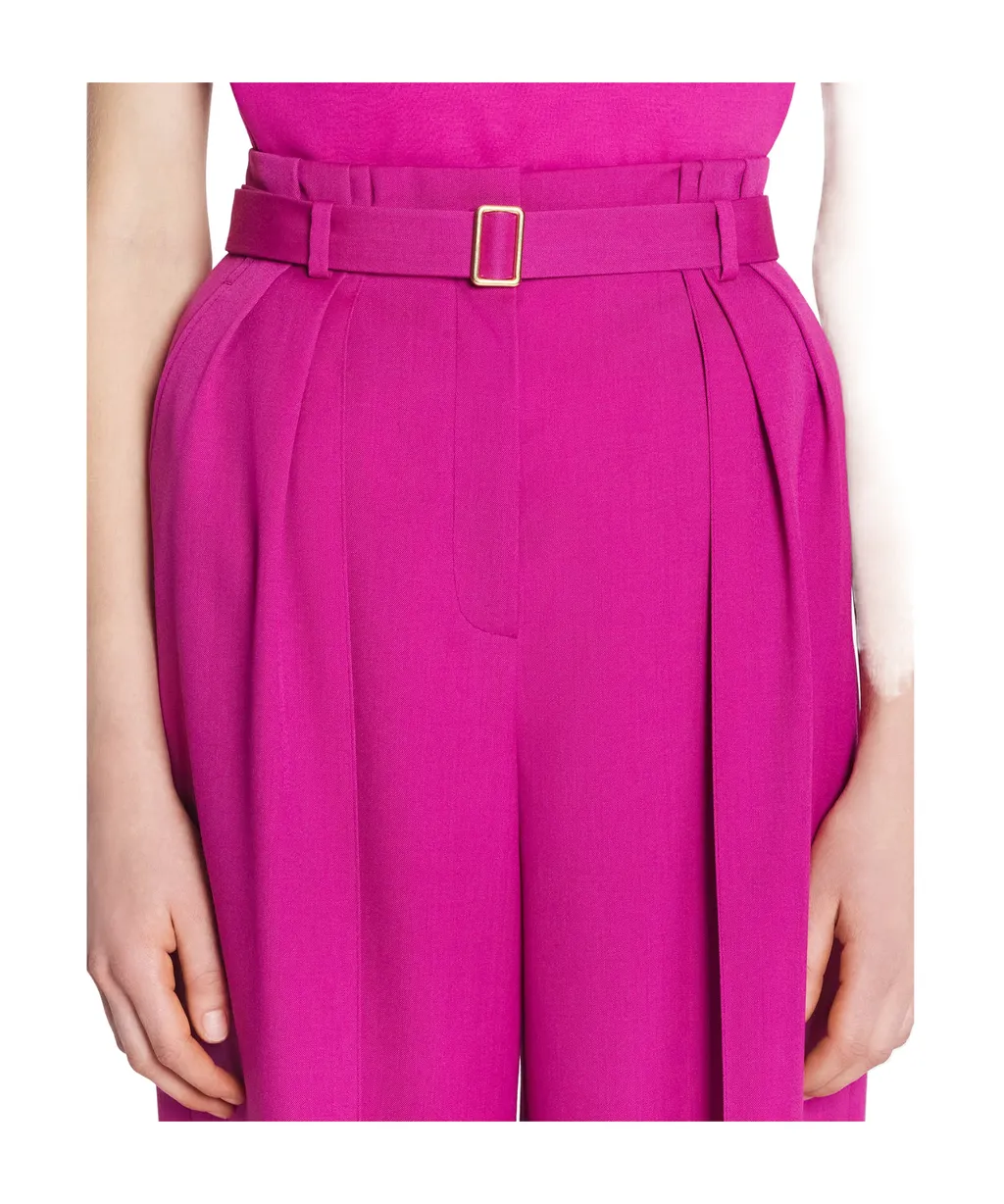 Lanvin Pleated Straight Leg Trousers