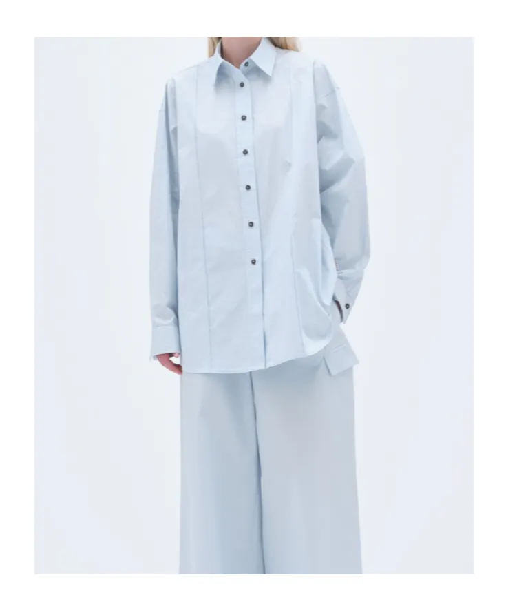 Pintuck-Detail Shirt