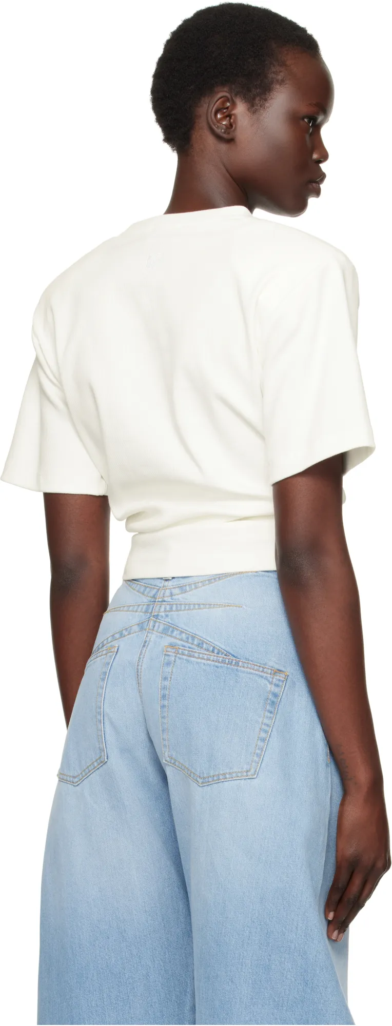 Open-Necked Black Shirt