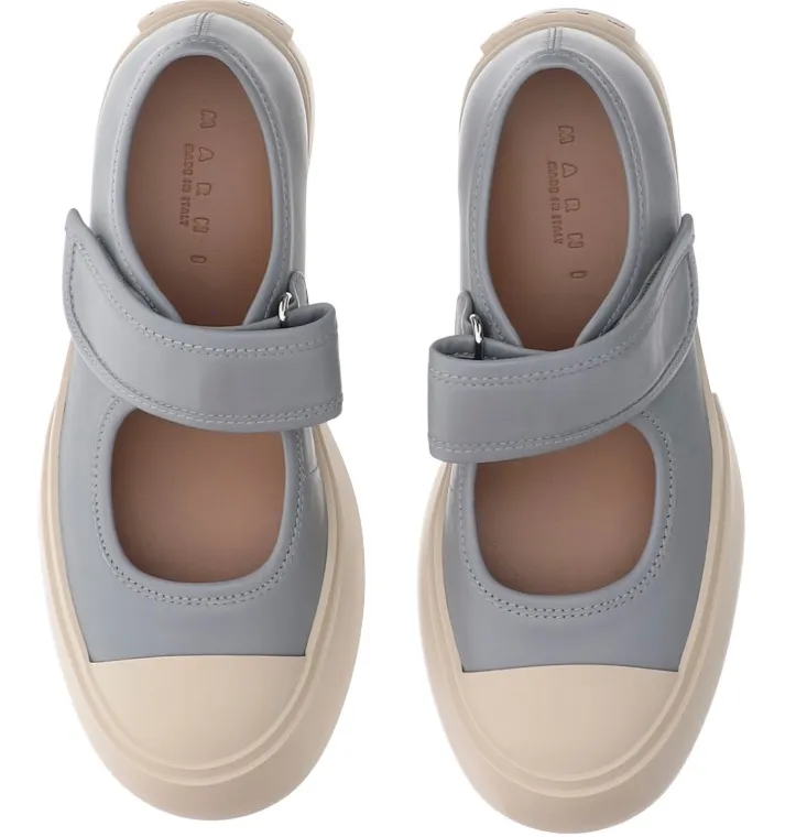Marni Mary Jane Round-Toe Sneakers