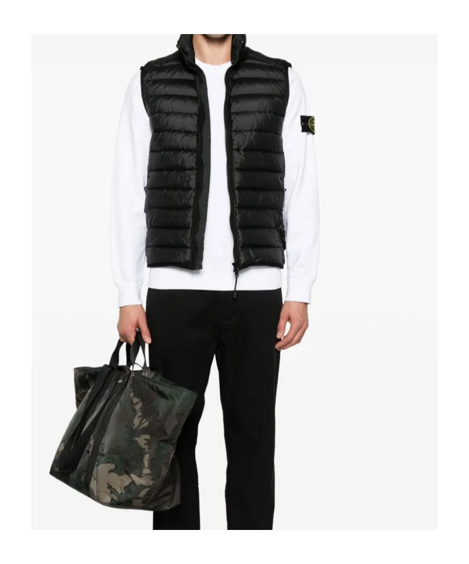 Stone Island Compass Patch High Neck Padded Gilet