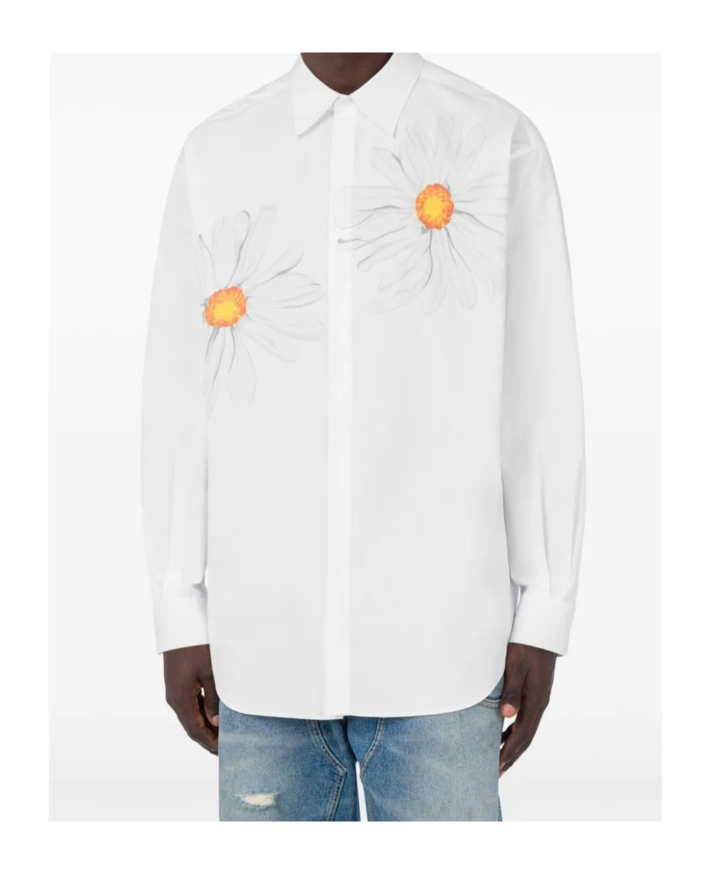 Moschino Floral Printed Poplin Shirt