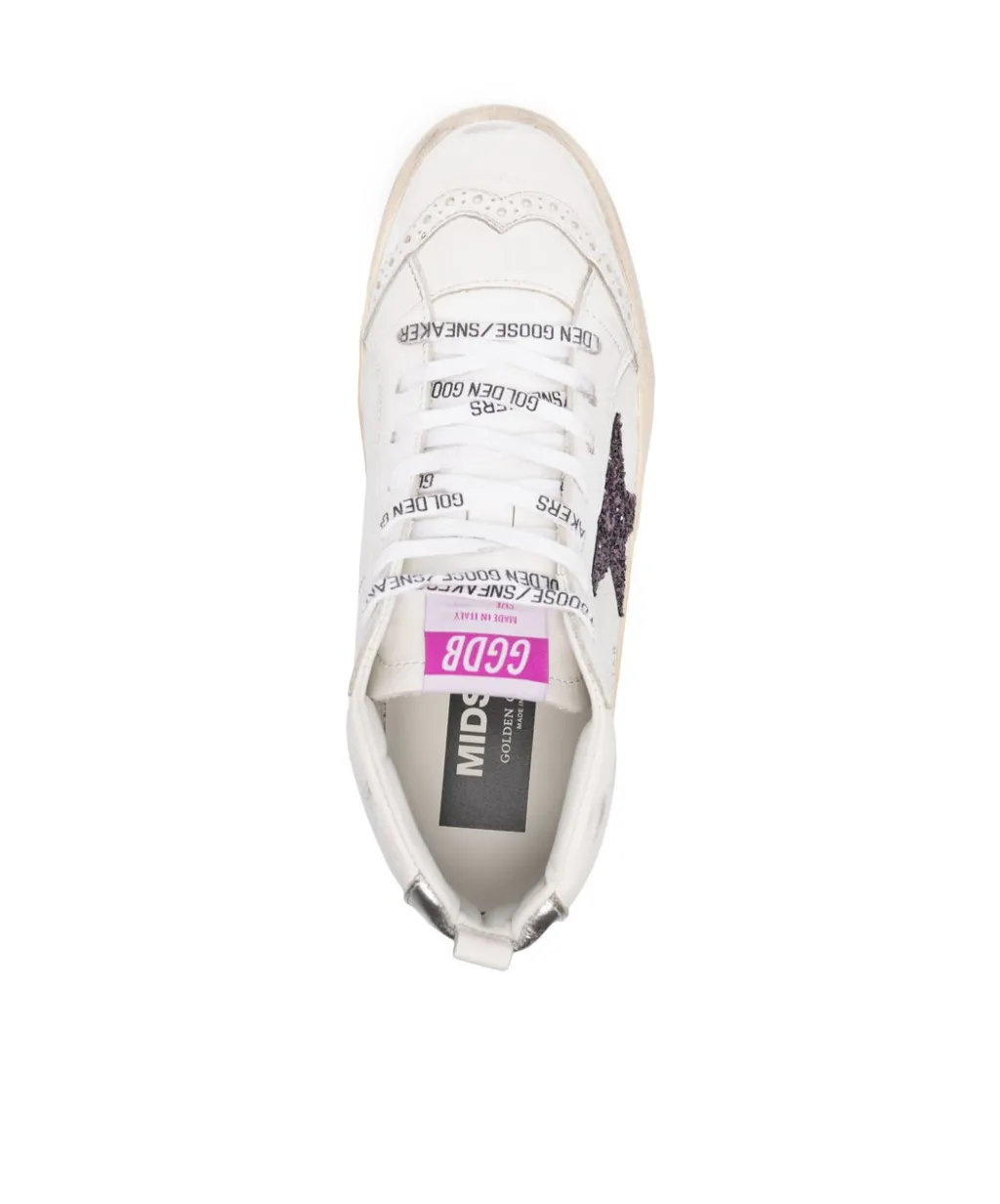 Golden Goose Deluxe Brand Midstar Star Glittered Sneakers