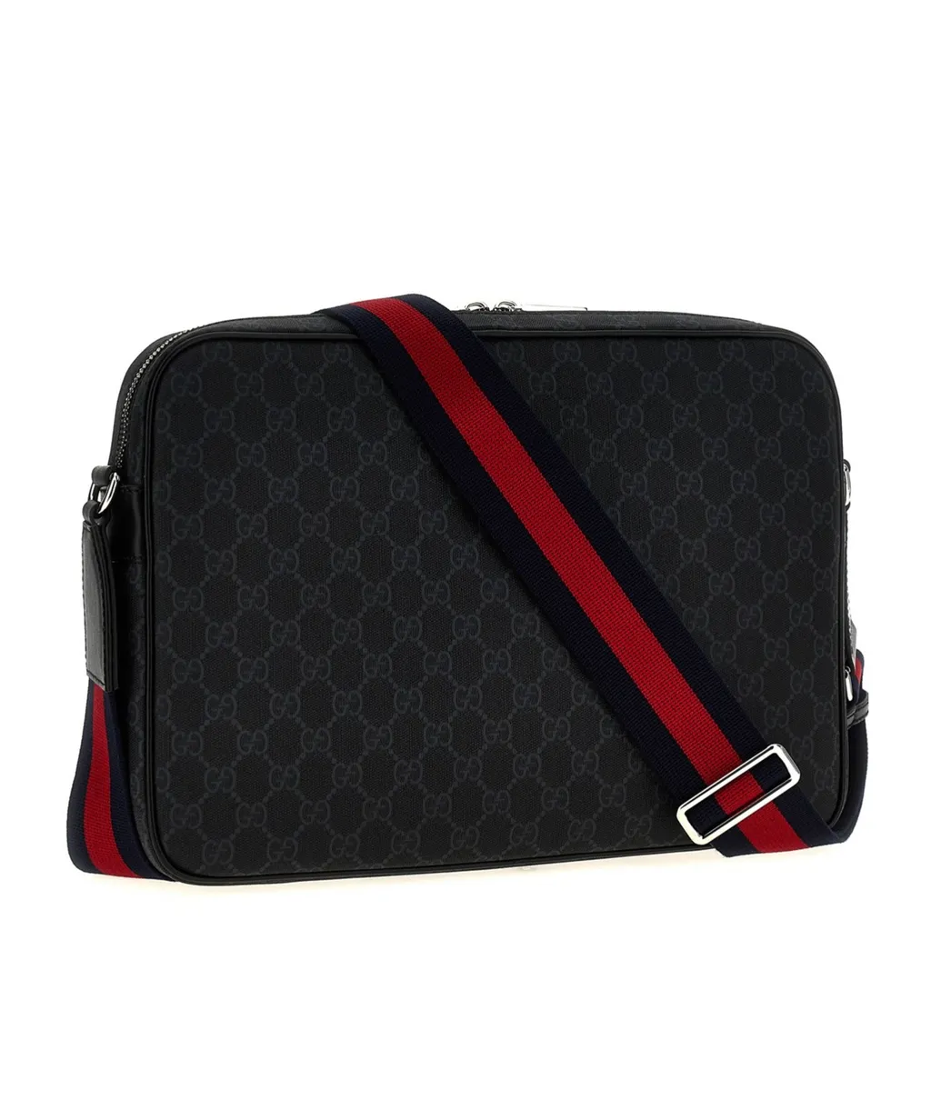 Gucci Monogrammed Zipped Crossbody Bag