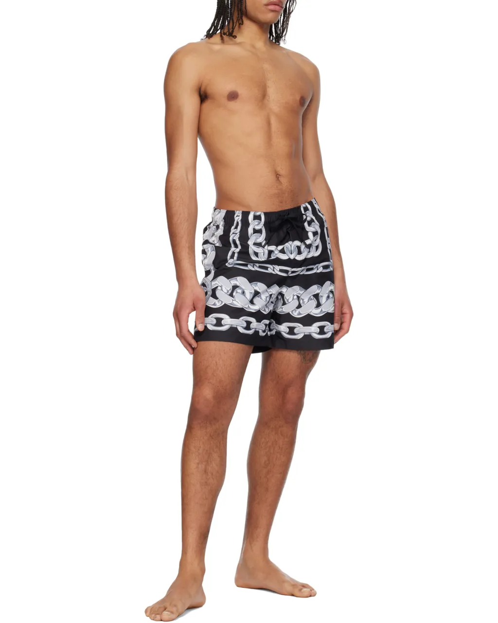 Versace Medusa Chains Printed Swim Shorts