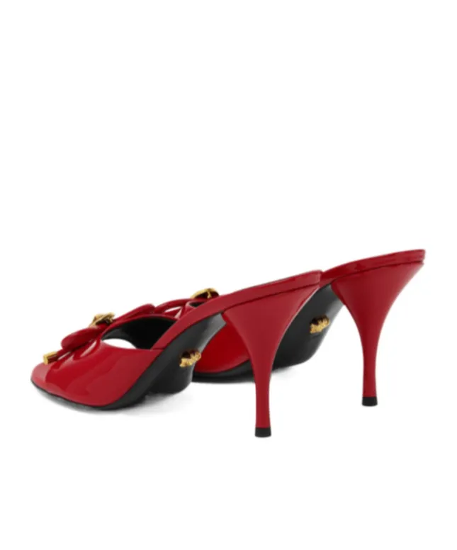 Versace Medusa Bow-Detailed Open-Toe Mules