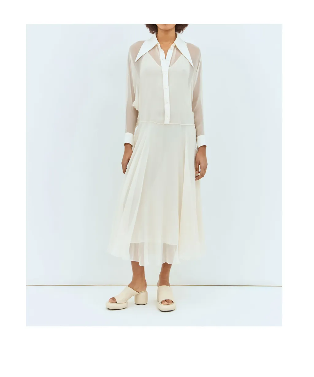 Chloé Long-Sleeved Midi Dress