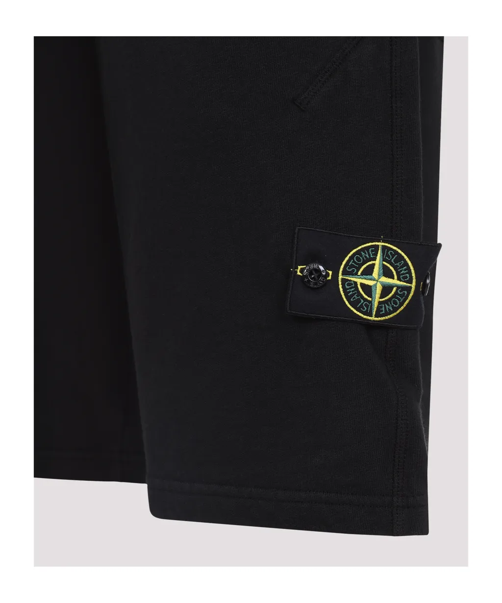 Stone Island Logo-Patch Drawstring Shorts