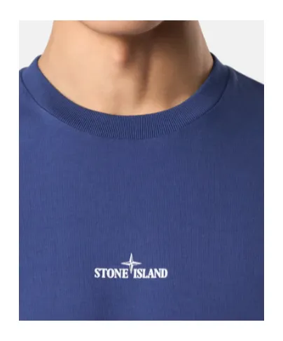Stone Island Logo Printed Crewneck T-Shirt