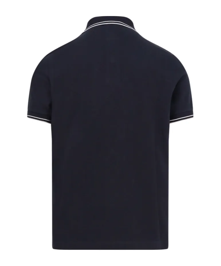 Stone Island Logo Patch Short-Sleeved Polo Shirt
