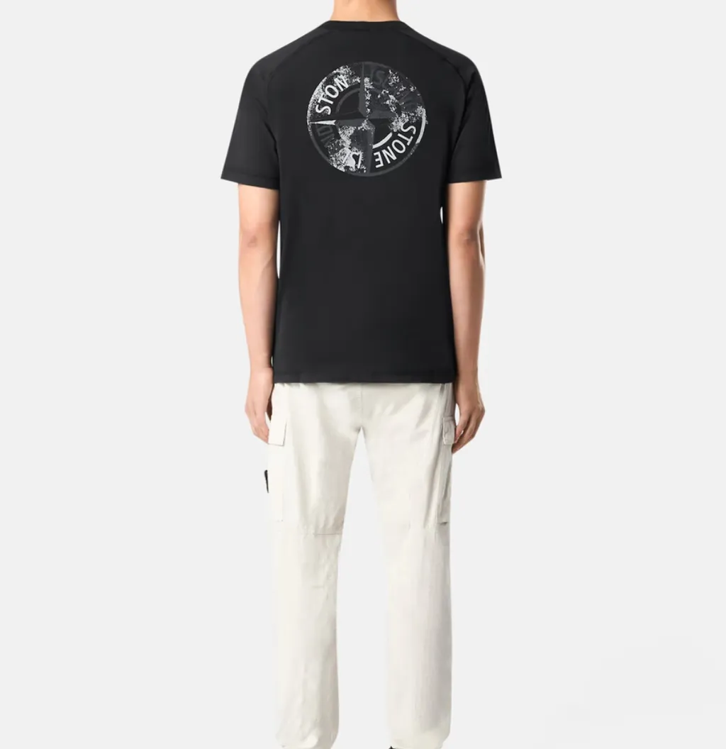 Stone Island Compass-Printed Crewneck T-Shirt