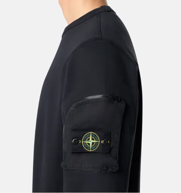 Stone Island Compass Patch Crewneck Sweatshirt