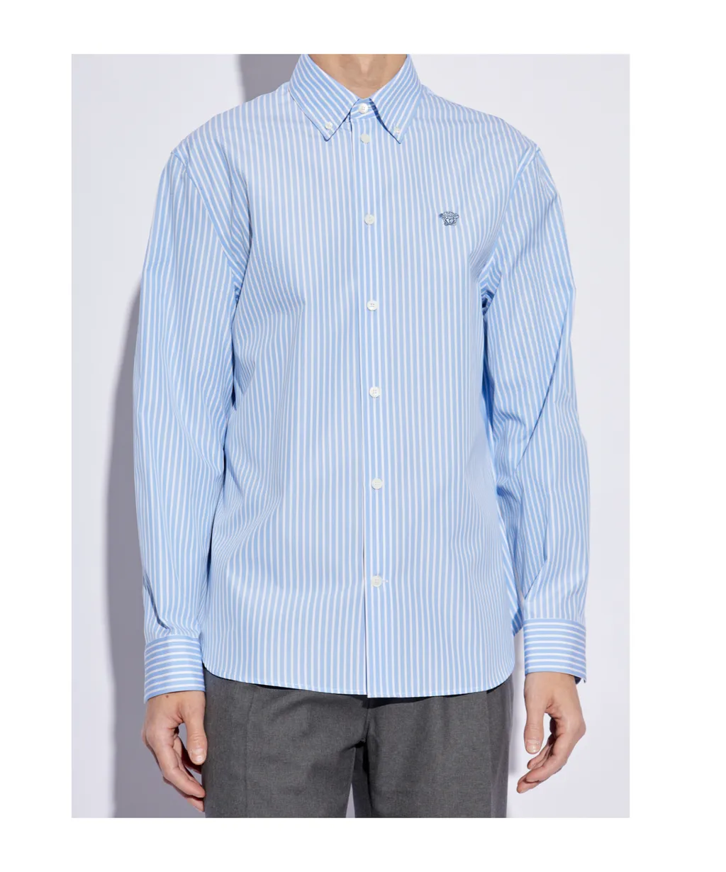 Versace Striped Long-Sleeved Shirt