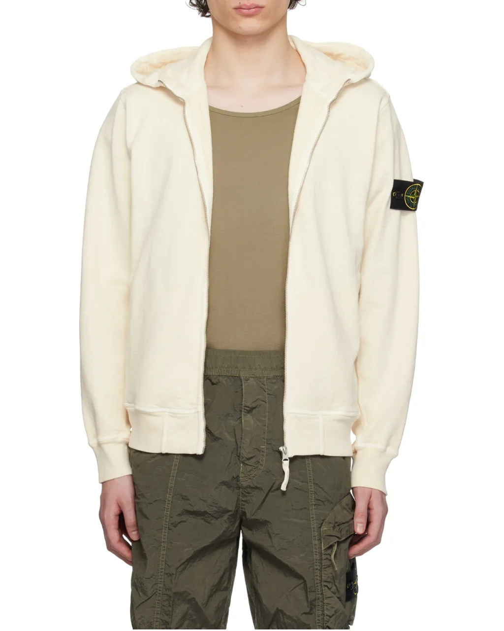Stone Island Zip-Up Hooded Jacket