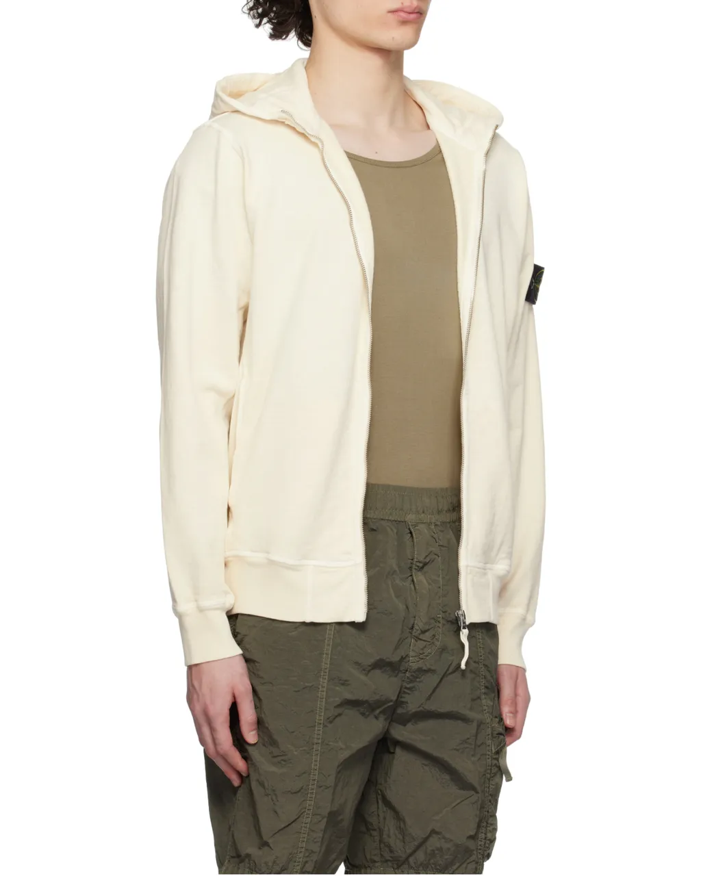 Stone Island Zip-Up Hooded Jacket