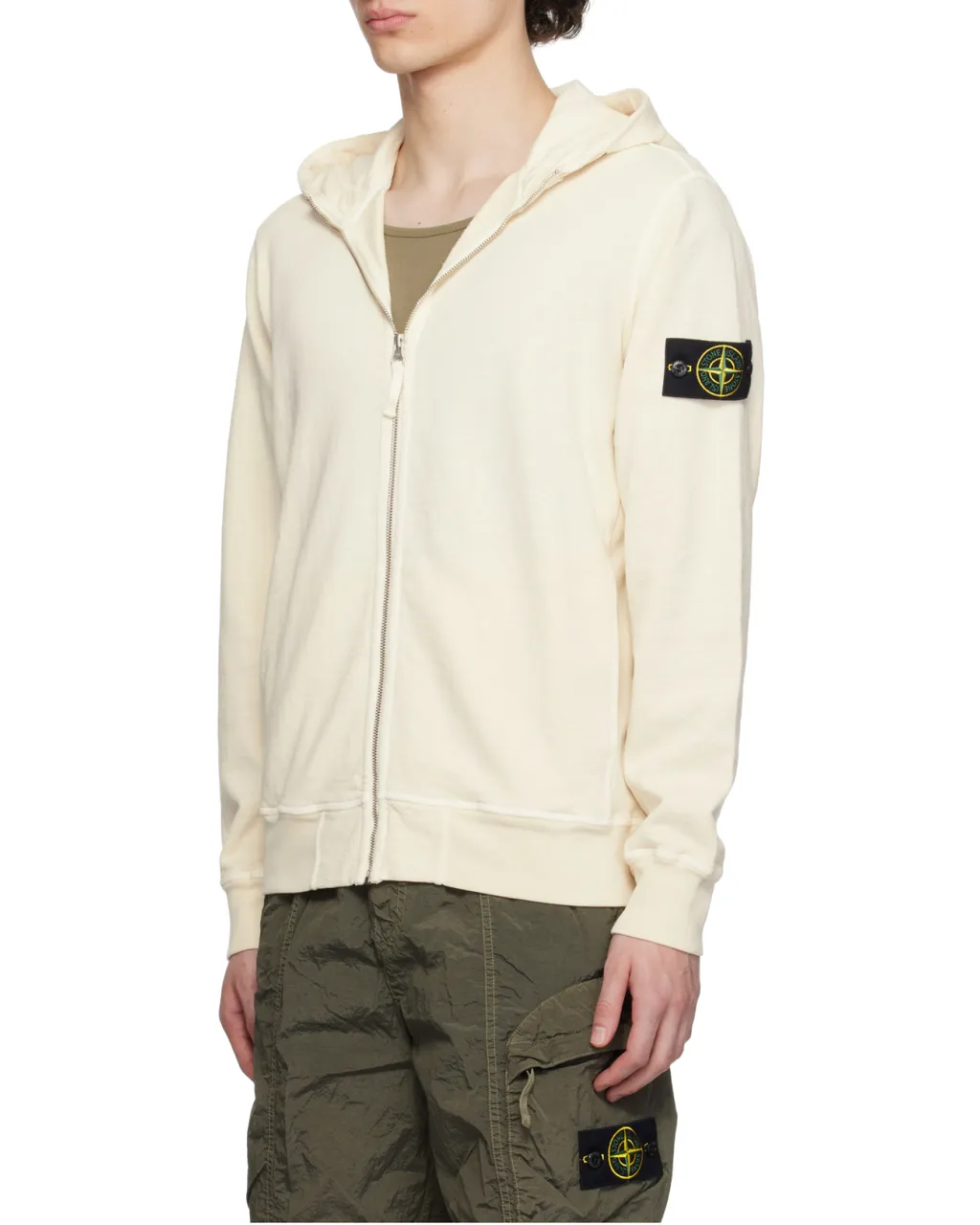 Stone Island Zip-Up Hooded Jacket