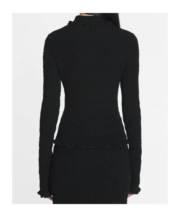 Lanvin Ribbed Buttoned Cardigan