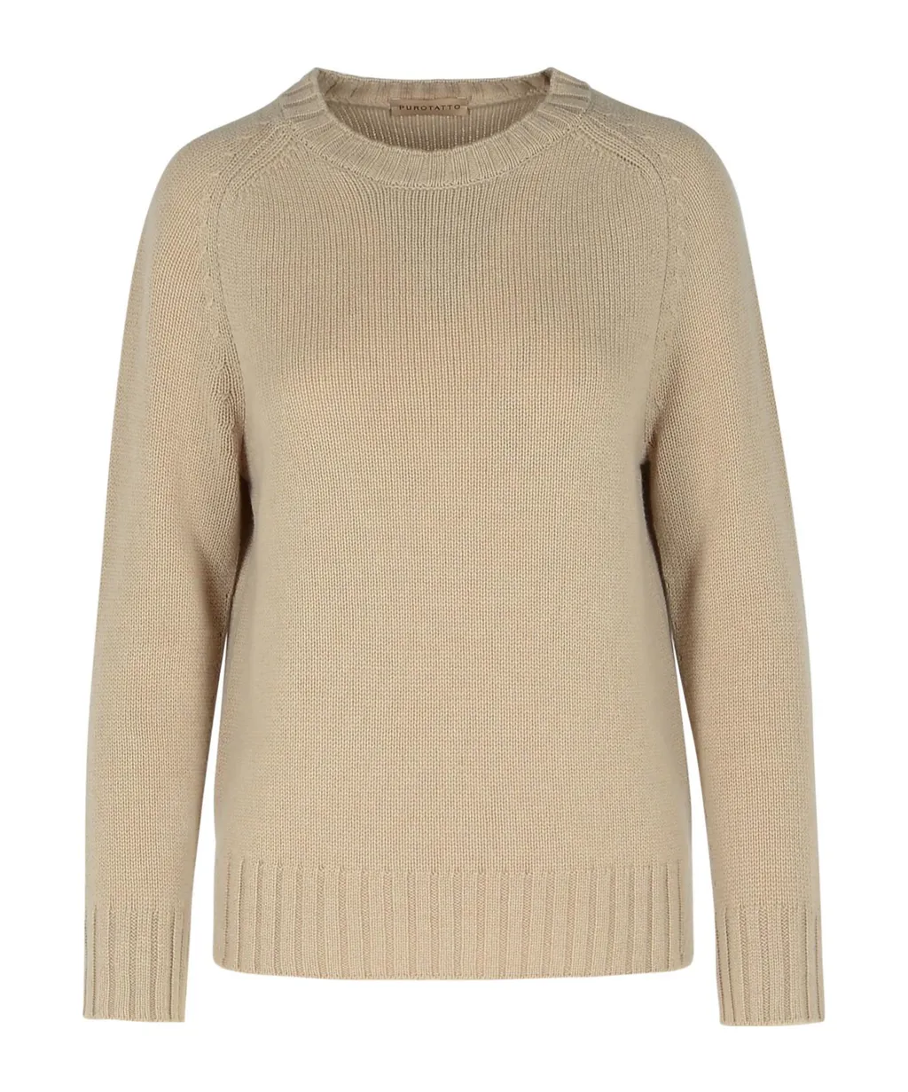 Purotatto Ribbed Crew Neck Knitwear