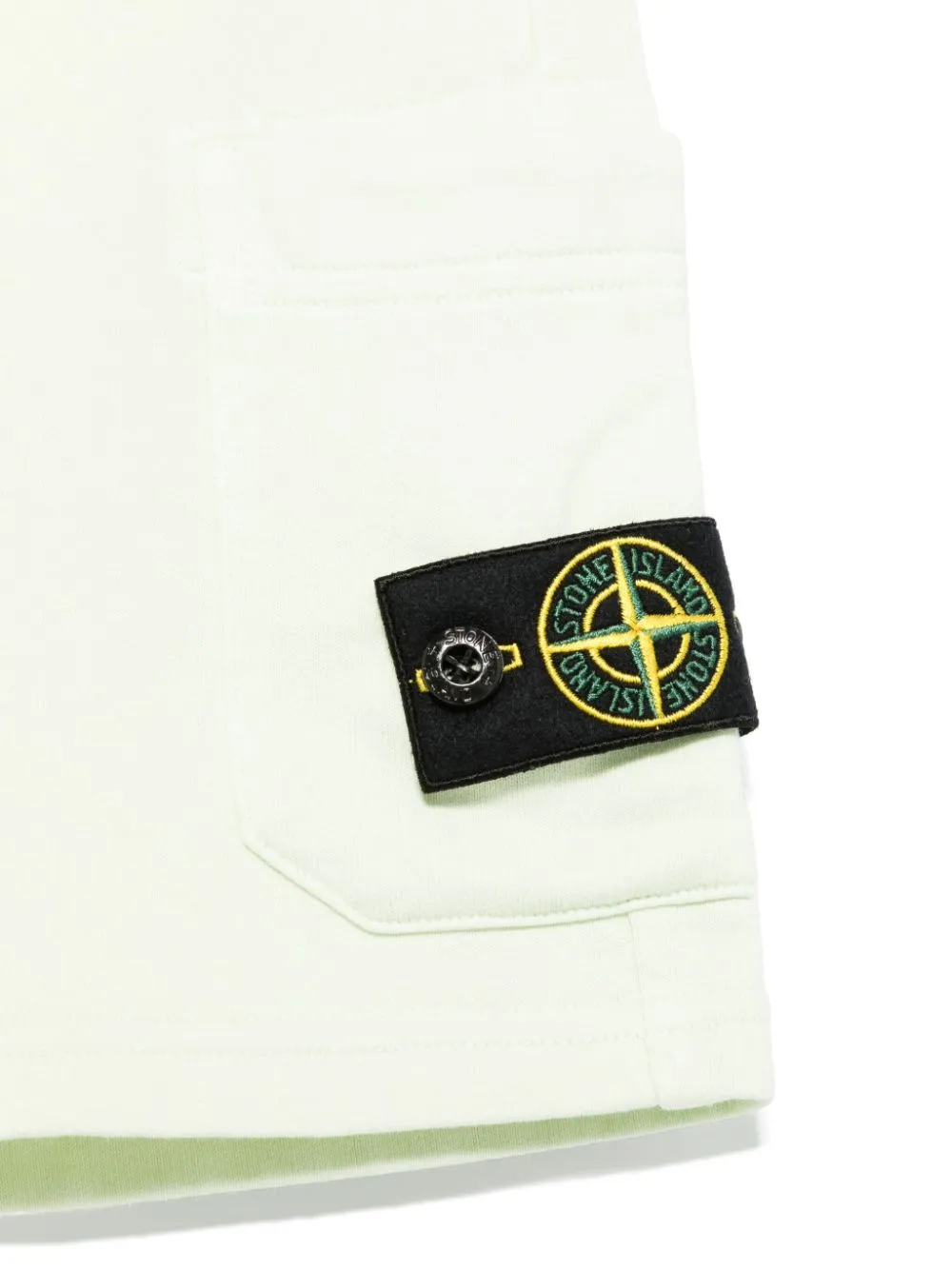 Stone Island Junior Compass-Patch Elasticated Waistband Shorts
