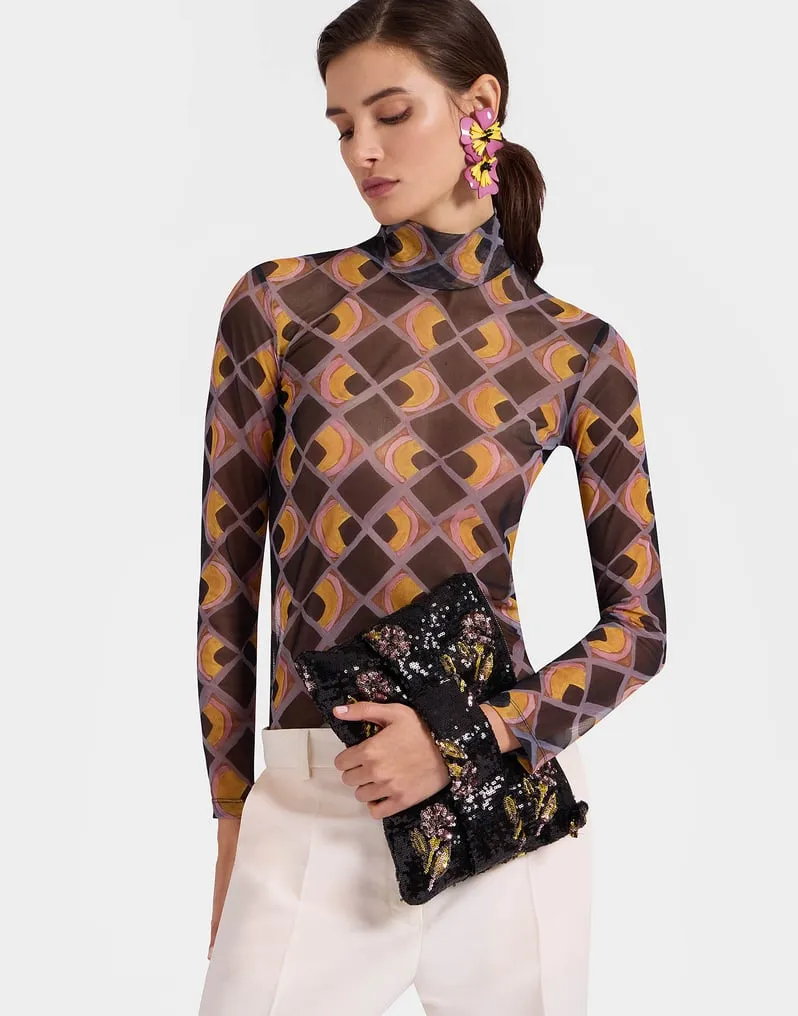 Ruffle Clutch Bag