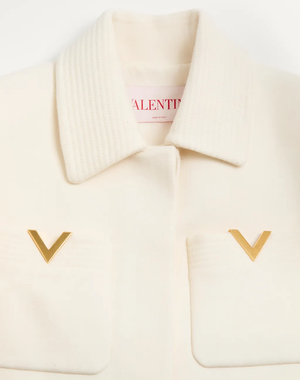 Valentino Drill Long Sleeved Belted Coat