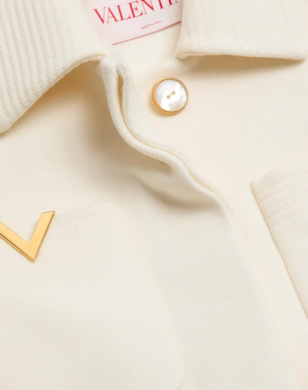 Valentino Drill Long Sleeved Belted Coat