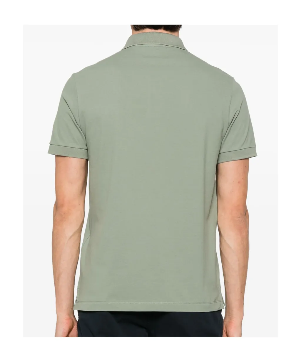 Stone Island Logo Patch Short-Sleeved Polo Shirt