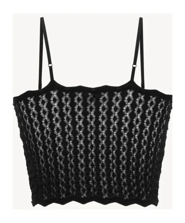 Crop Top In Pointelle Knit